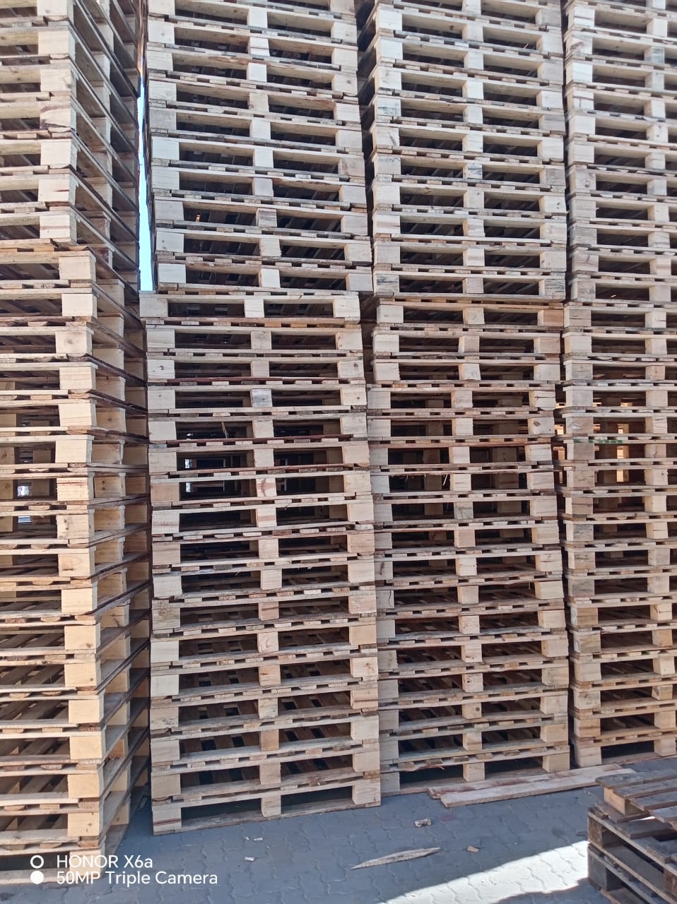 Pallet yard ready for dispatch